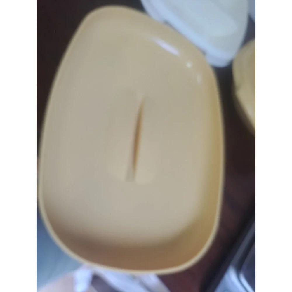 Vtg 1970s Tupperware 3peice Vegetable/Rice Steamer Set Harvest Gold 1273-5